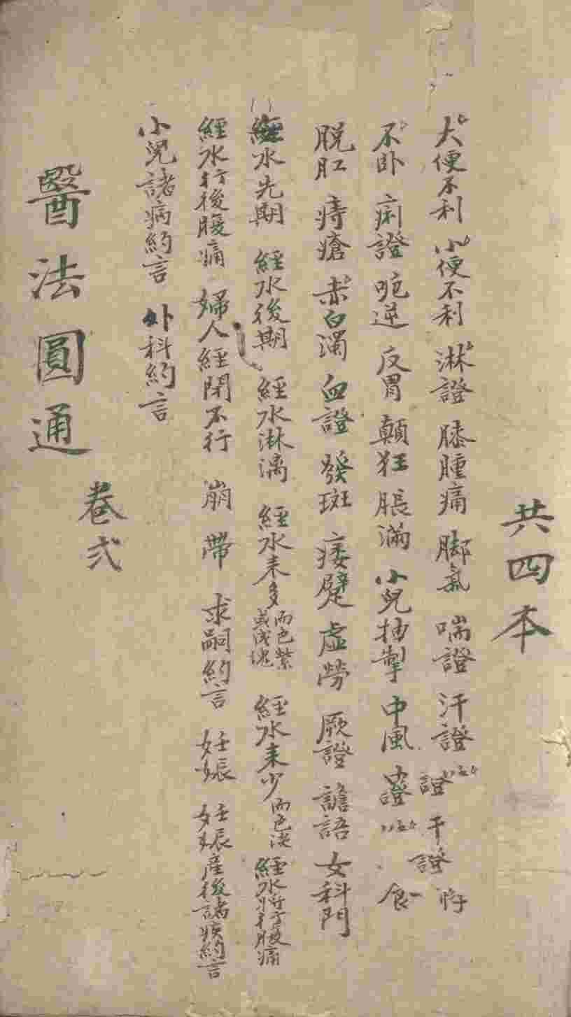 医法圆通  卷2